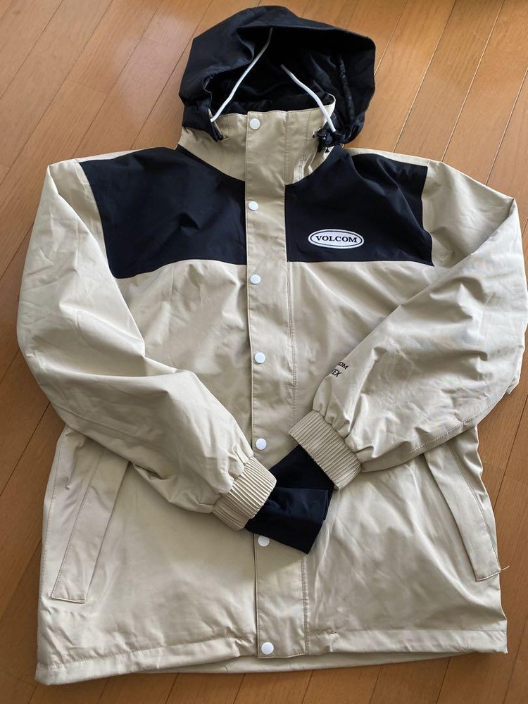 Volcom Longo GORE-TEX Snowboard Jacket Mens Size S Beige G0652204