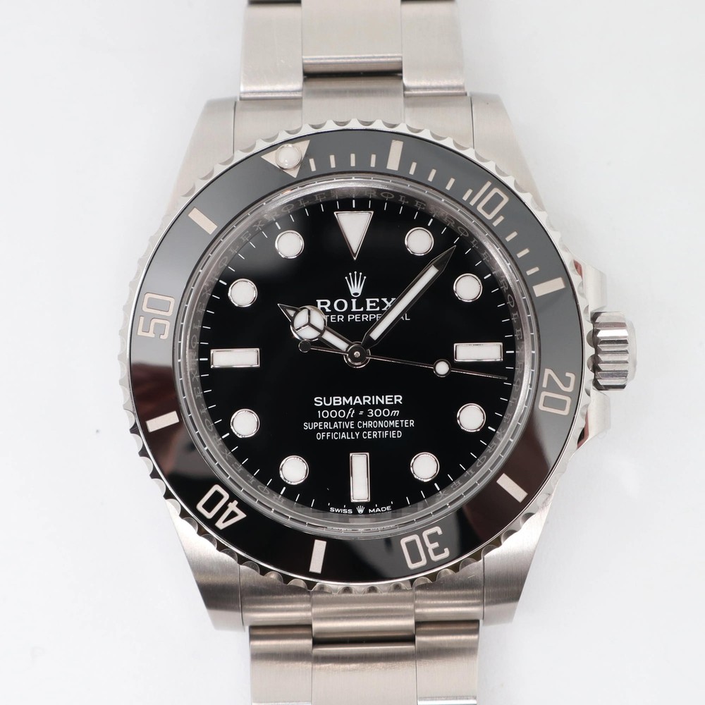 2024 New Rolex 124060 Submariner 41mm No Date Steel Ceramic Automatic Mens Watch