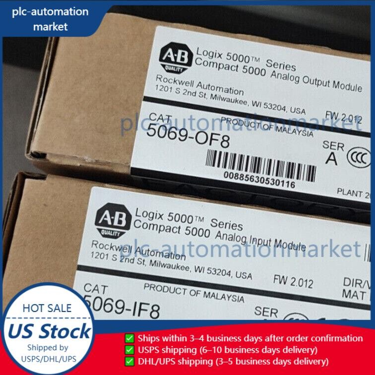 New Sealed AB 5069-OF8 SER A Compact 5000 Analog Output Module 5069OF8