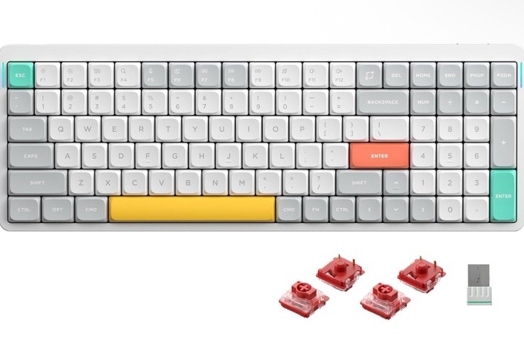 Nuphy Air96 V2 Wireless Mechanical Keyboard with 100 Keys and RGB Backlit