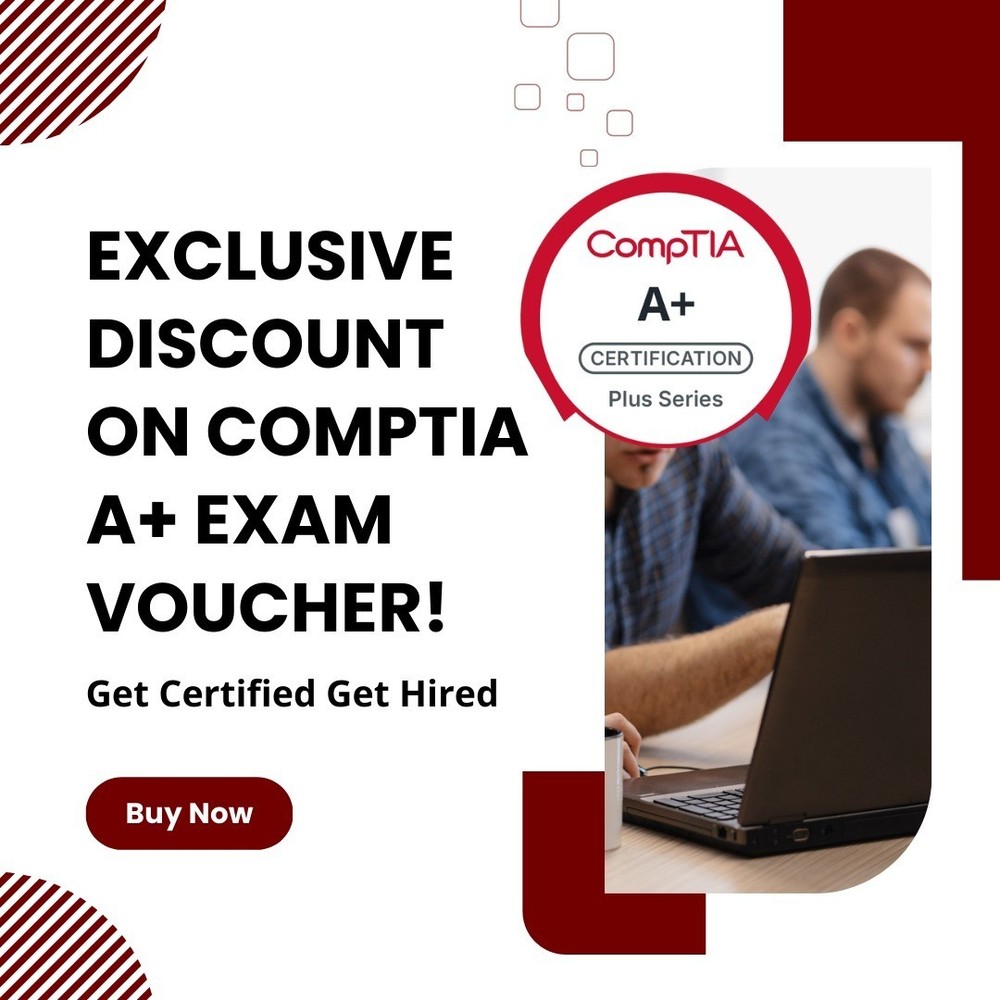 CompTIA A+ 220-1101 certification exam test voucher Core 1 or 220-1102 Core 2-image