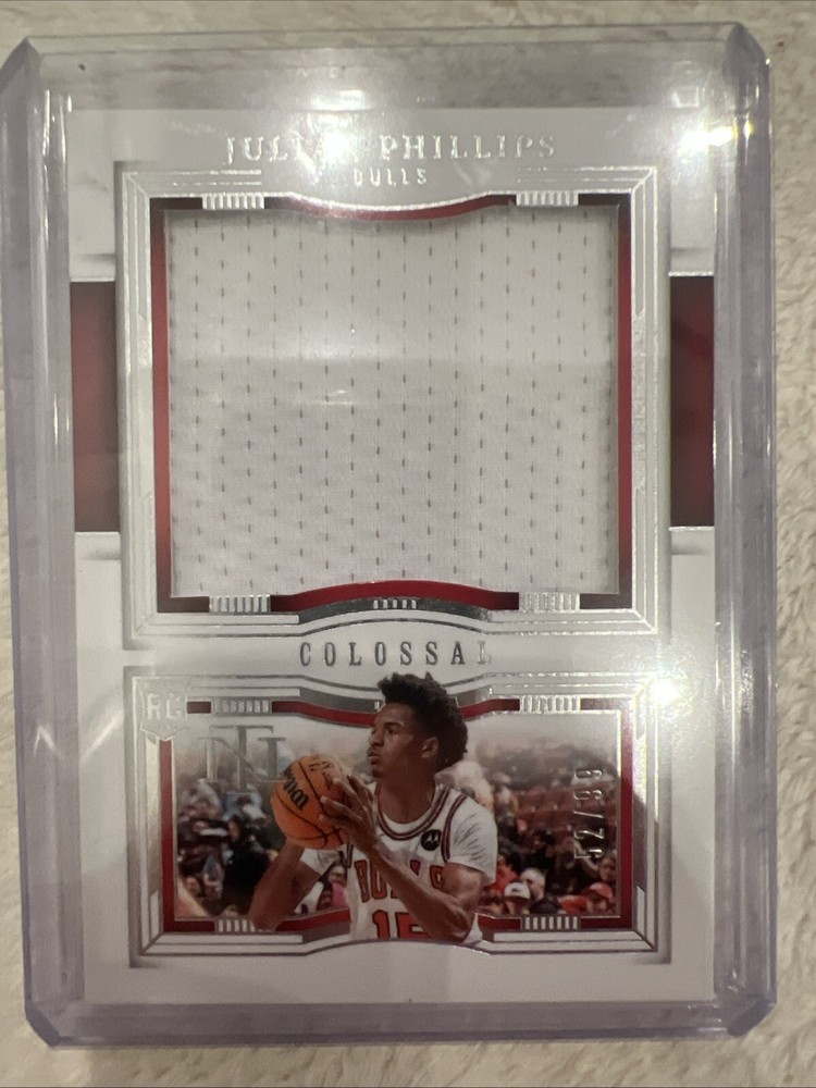 2023-24 Panini National Treasures Julian Phillips Colossal Patch /99 NBA Rookie Card
