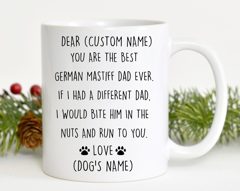 German Mastiff Dad Birthday Gift German Mastiff Dad Christmas Gift German Mastif