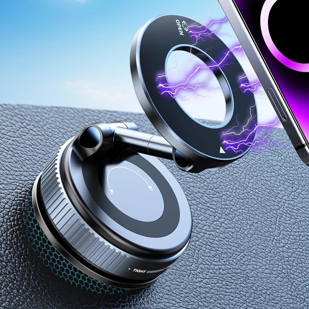 Upgraded 360° Nano Gel Vacuum Magnetic Phone Holder Car Phone Holder for Magsafe
