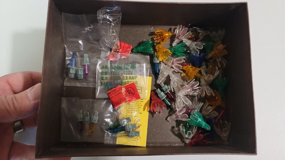 1980s And 90s Vintage Christmas Tree Light Bulbs, Mixed