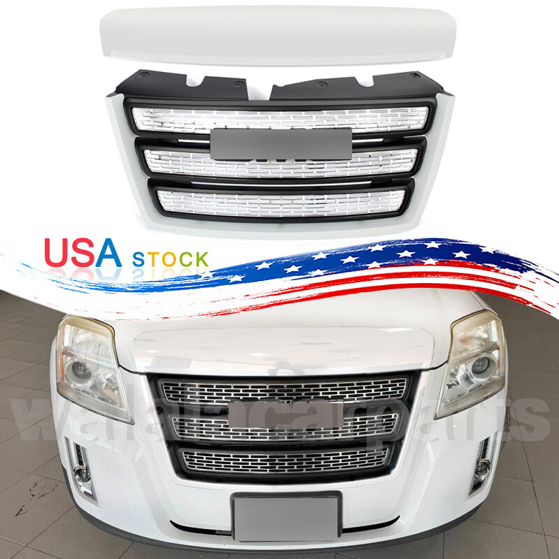 2010-2015 GMC Terrain Summit White Front Hood Molding Trim Grille Assembly