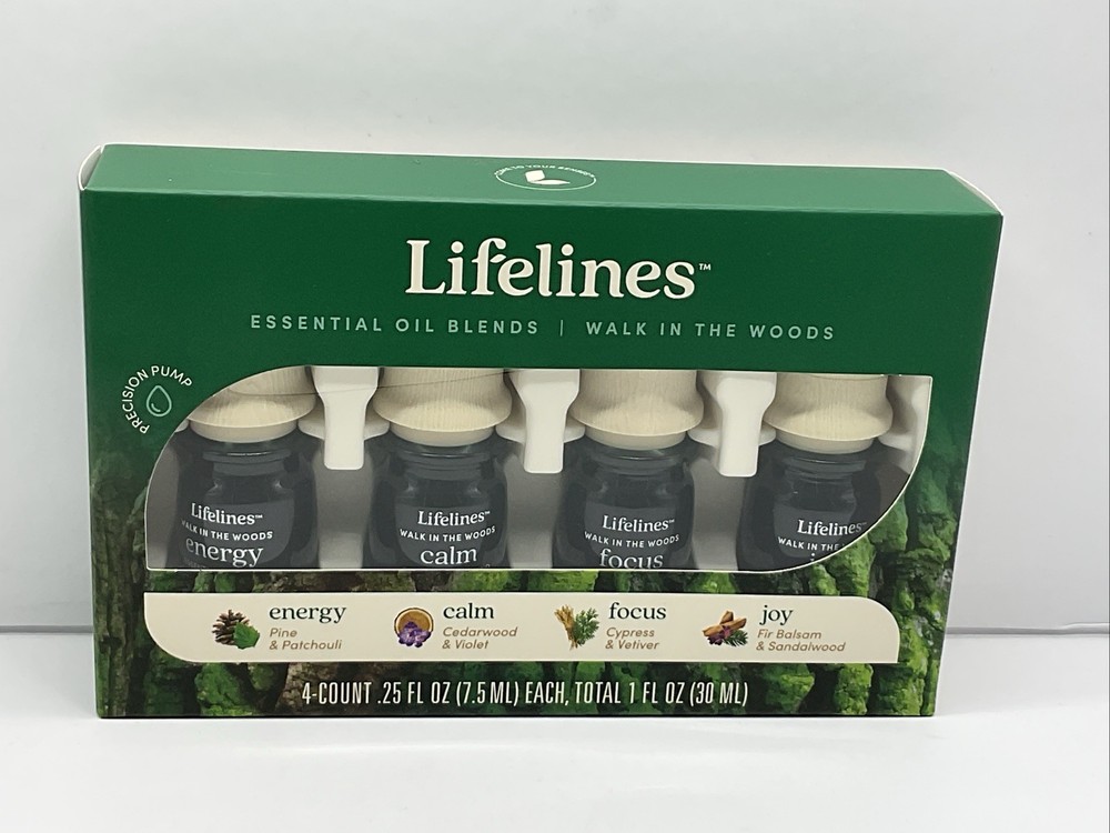 Lifelines Walk in The Woods Essential Oil Blend 4 Pack Set