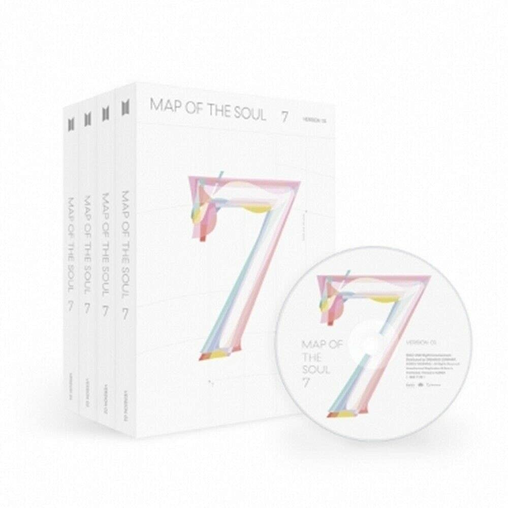 BTS MAP OF THE SOUL 7 Album Random Version CD with 36p Photobook and 20p Mini Book