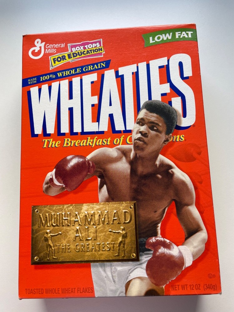 Muhammad Ali Wheaties Cereal Box ( Flat ) 1999