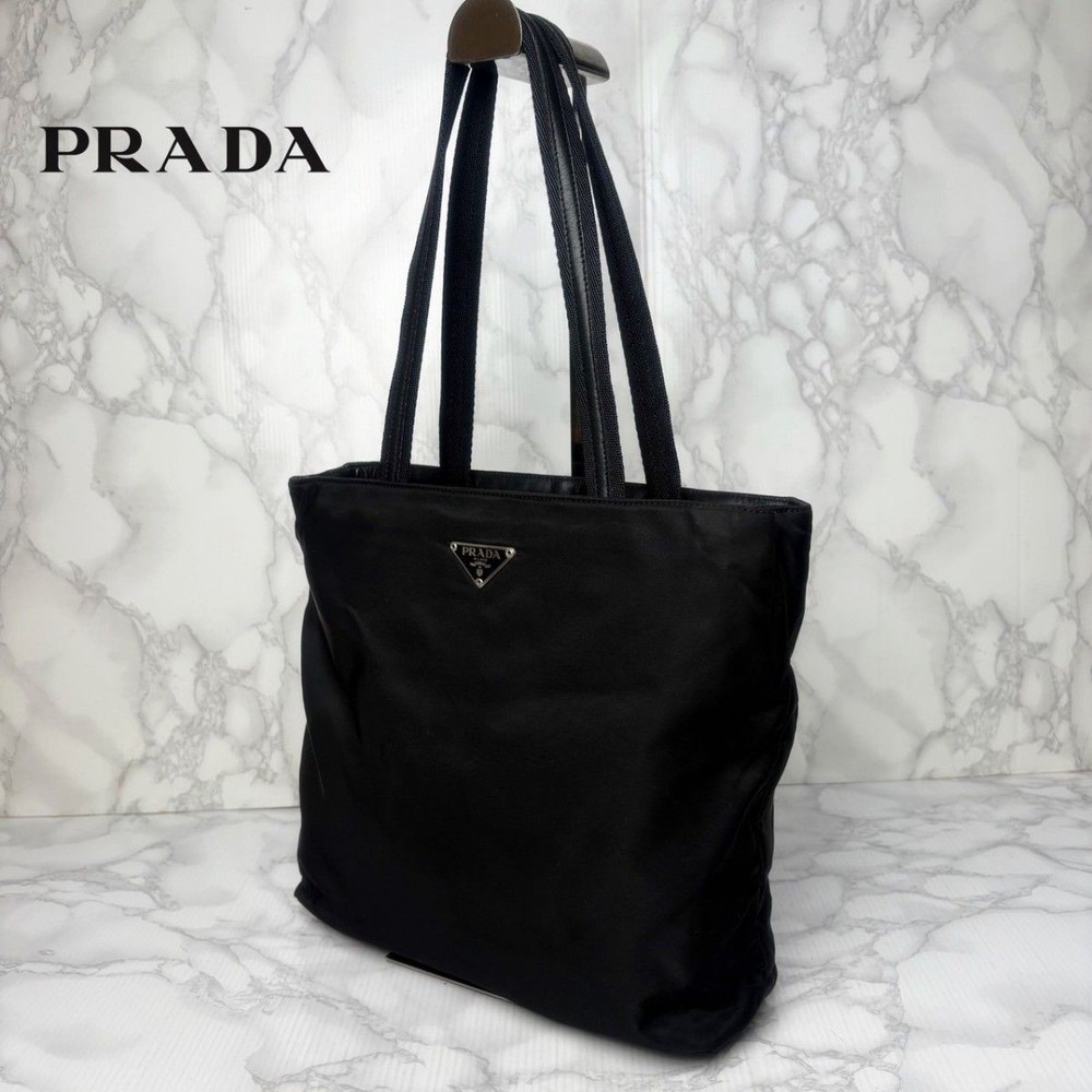 RARE PRADA 041 Tote Shoulder Bag in Excellent Condition with Three Compartments