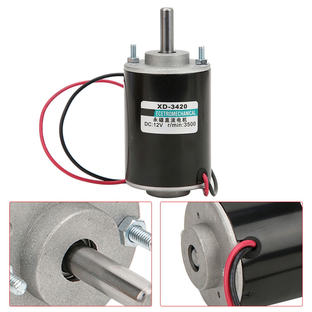 12V 24V 30W High-Speed Permanent Magnet DC Motor CW CCW XD-3420