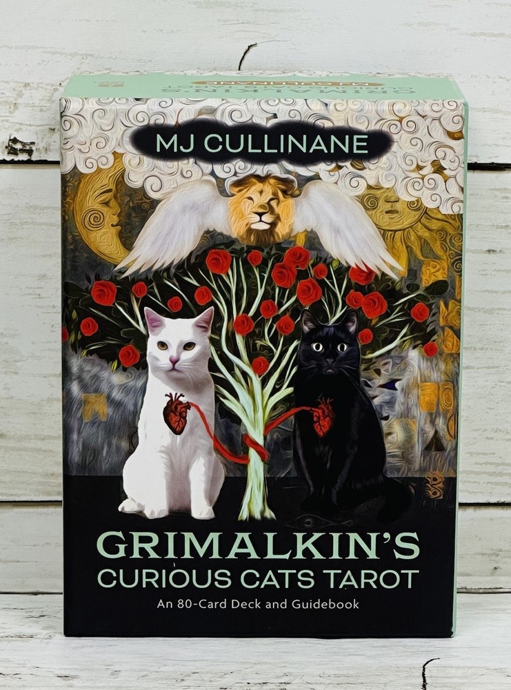 Grimalkins Curious Cats Tarot Deck with Guidebook by MJ Cullinane 80 Cards