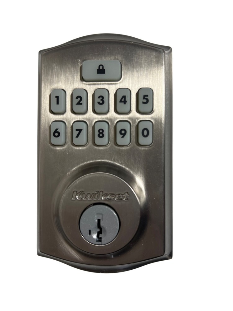 Kwikset SmartCode 260 Auto-Lock Deadbolt in Satin Nickel