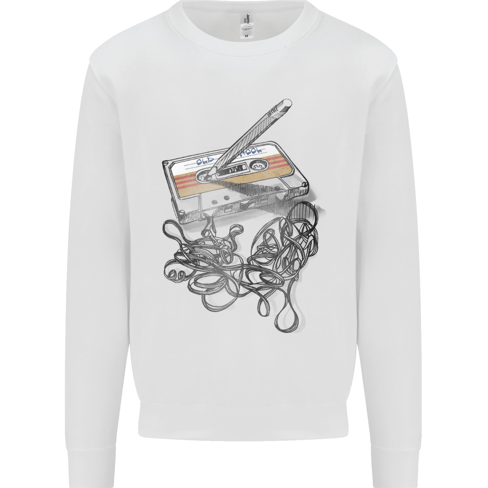 Retro 80s 90s Cassette Tape Music Mens Sweatshirt