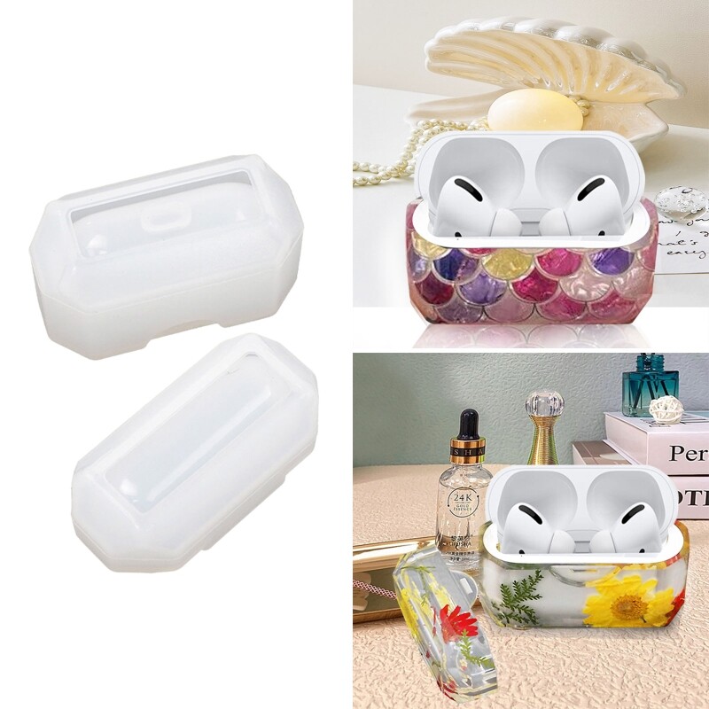 Silicone Resin Molds for DIY Earbud Case Epoxy Casting