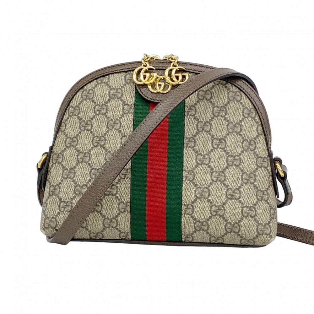 GUCCI Ophidia Shoulder Bag in PVC with Gold Hardware 499621 290455
