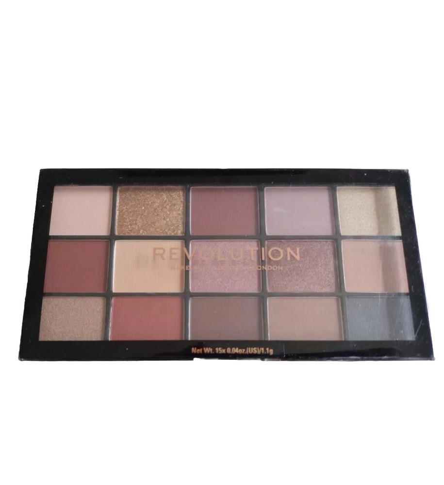 Revolution Makeup Reloaded Velvet Rose Eyeshadow Palette 15 Shades Sealed New
