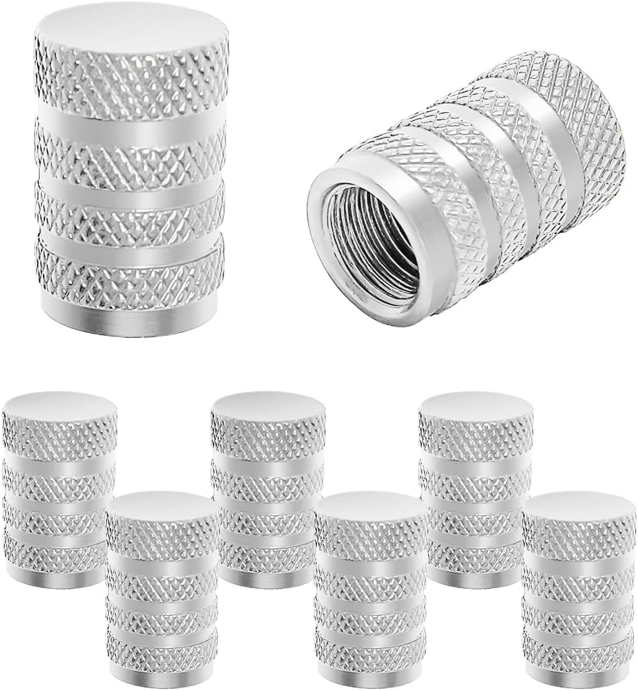 Aluminum Alloy Universal Car Tire Valve Stem Caps 8 Pcs