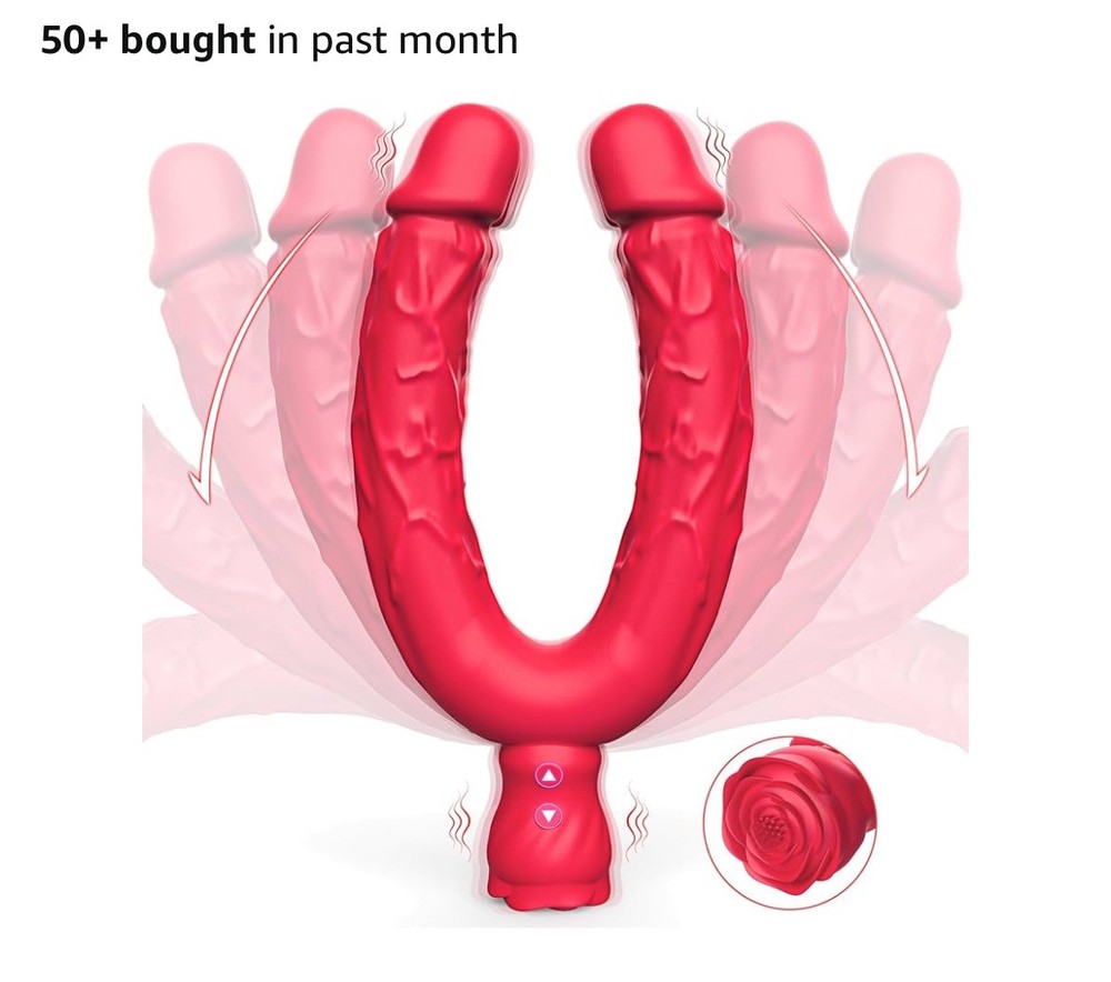 Double-Ended Silicone Dildo for Couples Play-image