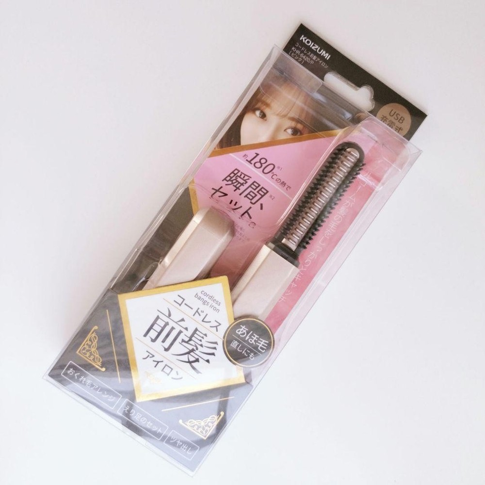 Koizumi Cordless Hair Iron USB Rechargeable Compact Pink New Japan FS