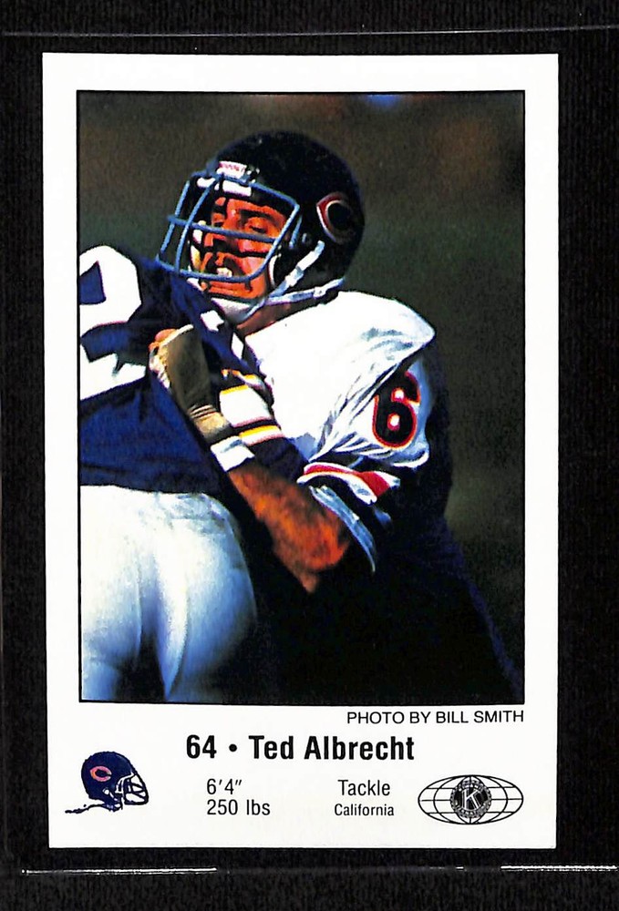 1981 Chicago Bears Police #NNO Ted Albrecht - NM/MT+ Set Break!