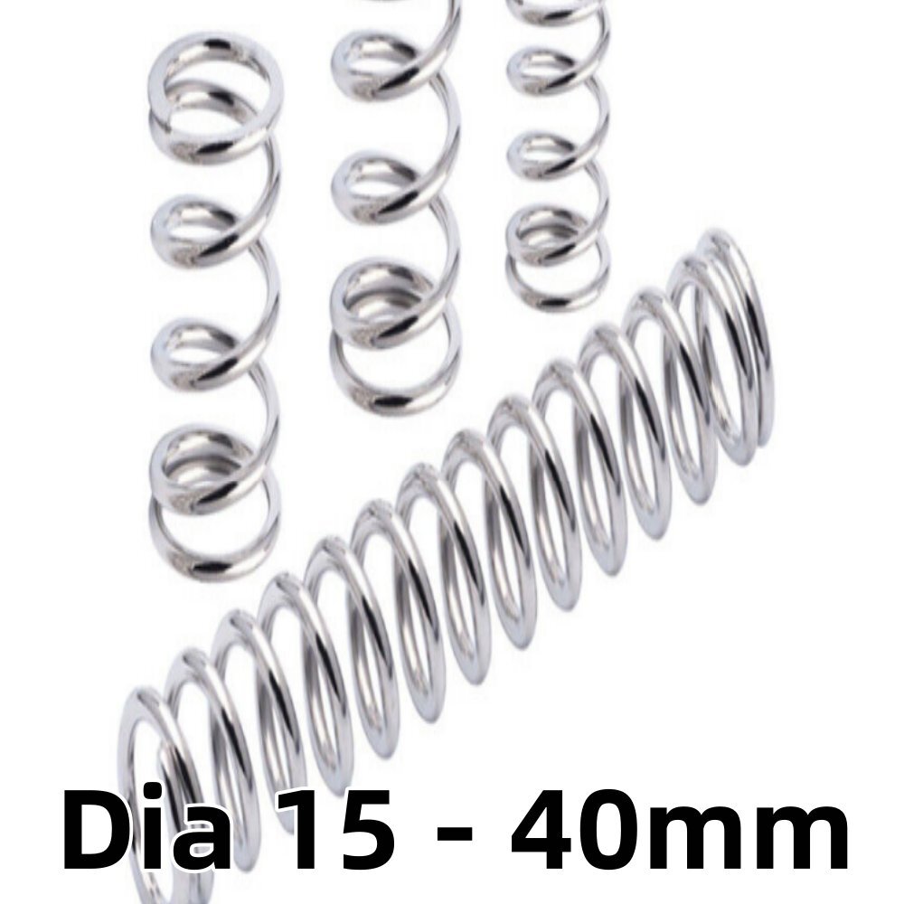 Steel Compression Springs 15-40mm Wire Dia 30-100mm Length 2.5mm Gauge