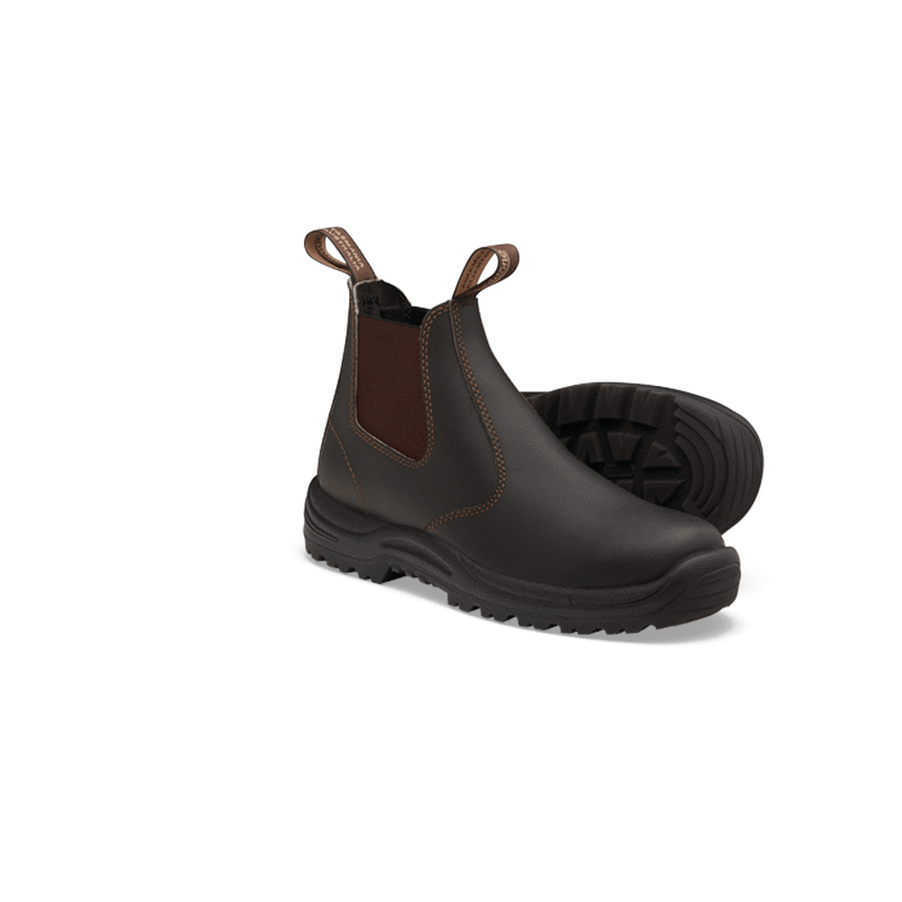 Soft Toe Slip-On Boot Water Resistant Kick Guard Stout Brown AU