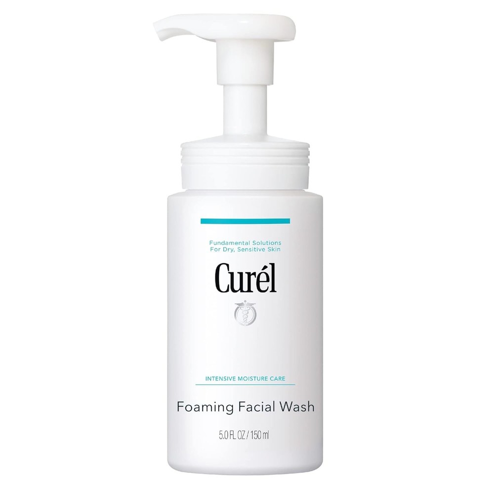 Curel Japanese Skin Care Foaming Daily Face Wash for Sensitive Skin,...