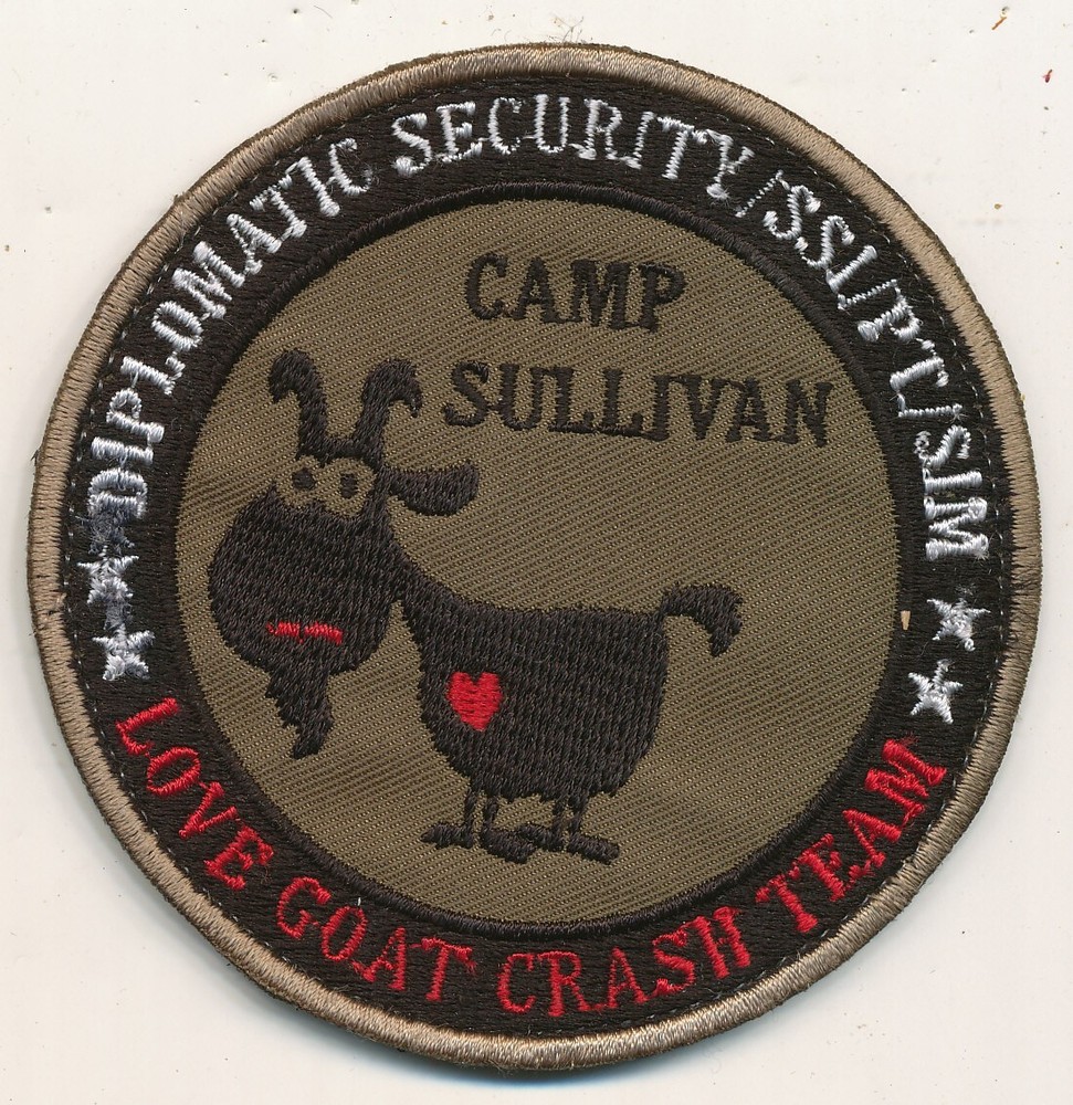 Diplomatic Security Camp Sullivan Love Goat Crash Team State Department patch