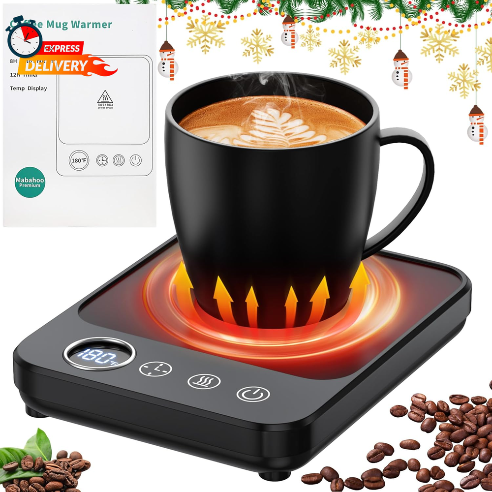 Electric Coffee Mug Warmer for Desk with Auto Shut Off for Tea and Milk