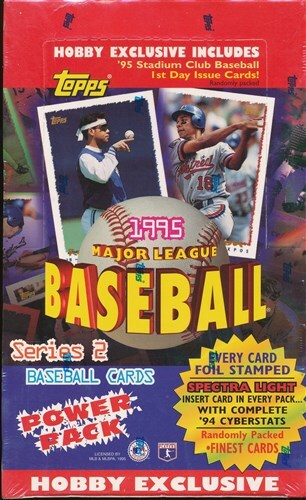 1995 Topps Series 2 Sealed Hobby Box - 36 Packs, 13 Cards Each