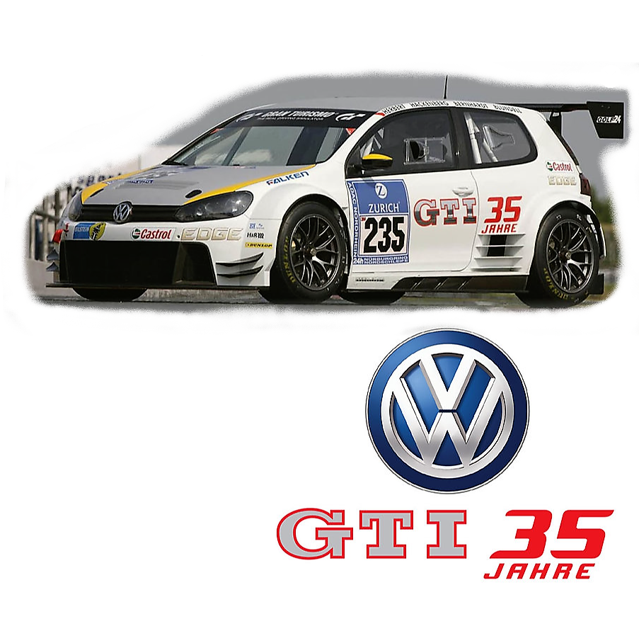 1:10 RC Clear Body Shell - VW Golf GTI 35 years anniversary model