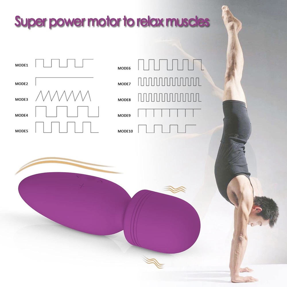 Mini Wand Massager Small Hand-held Massager, Quiet, Portable Personal Massager