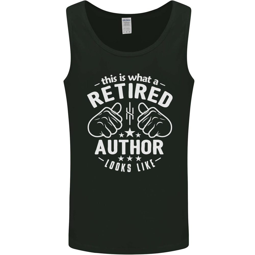 This Is What a Retired Author Looks Like Mens Vest Tank Top