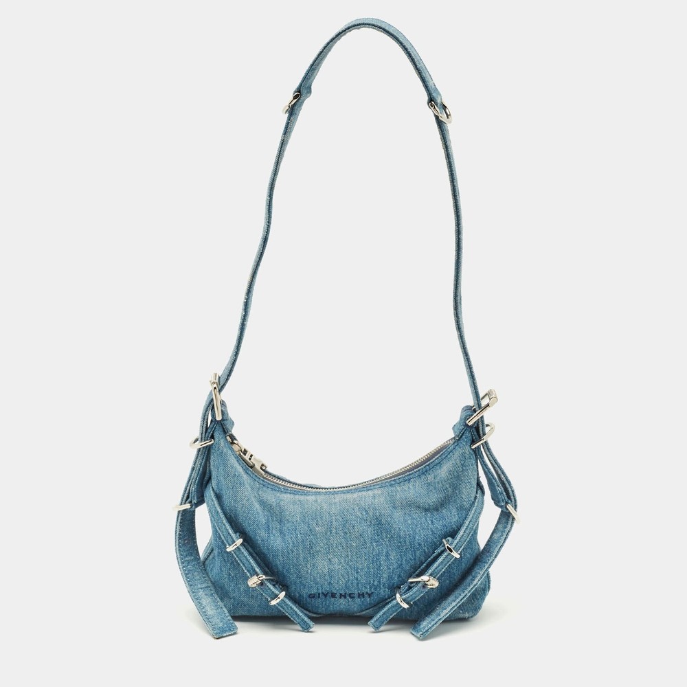 Givenchy Moyou Mini Light Blue Denim Hobo