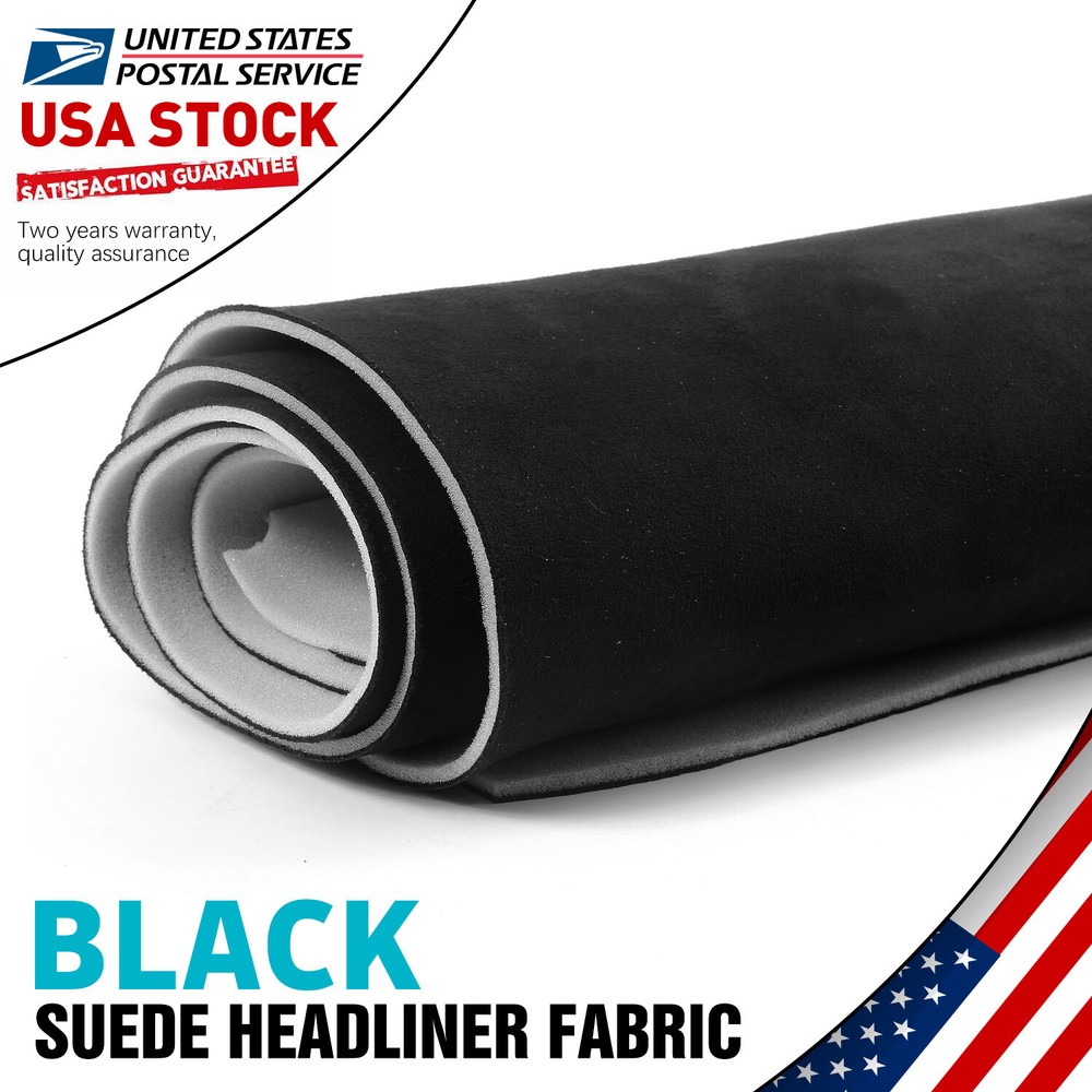 Headliner Material Suede Fabric Foam Backing For Automotive Roof lining 32sqft