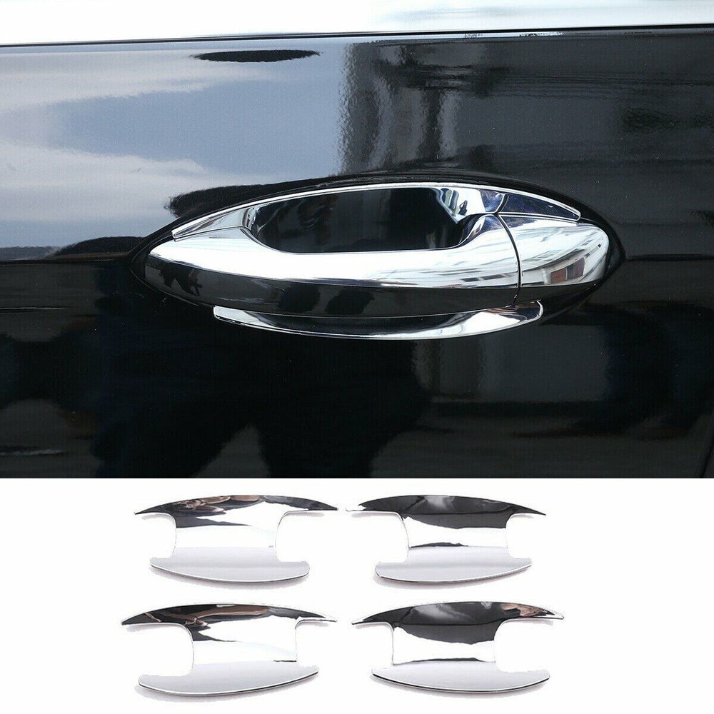 4x Chrome Door Handle Cup Bowl Cover For Mercedes-Benz C/E GLC Class W205 W213