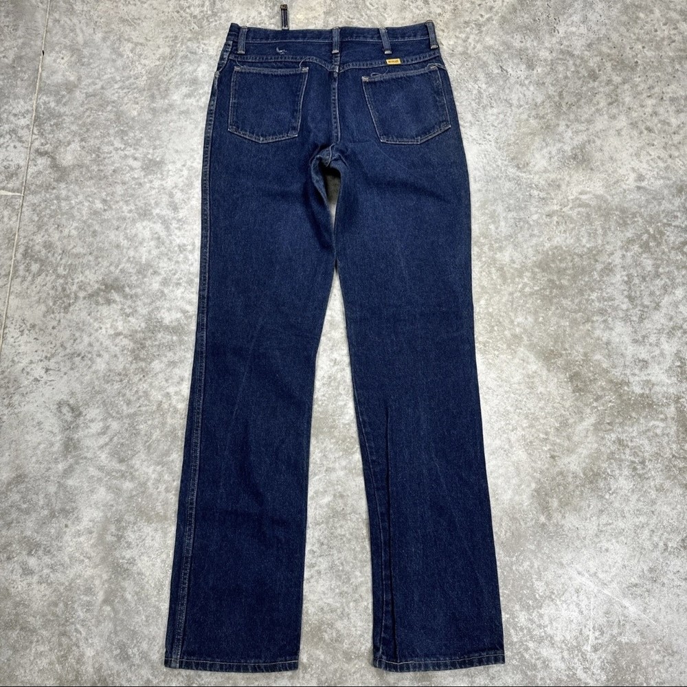 Vintage Rustler Jeans Mens 34x36 Blue Straight Leg Made USA Denim Classic 90s