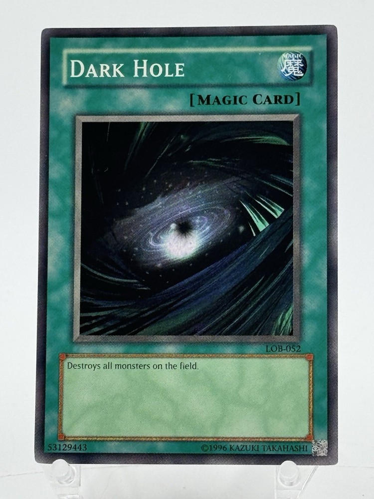Yu-Gi-Oh TCG Dark Hole LOB-052 Unlimited Super Rare from Legend of Blue Eyes White Dragon