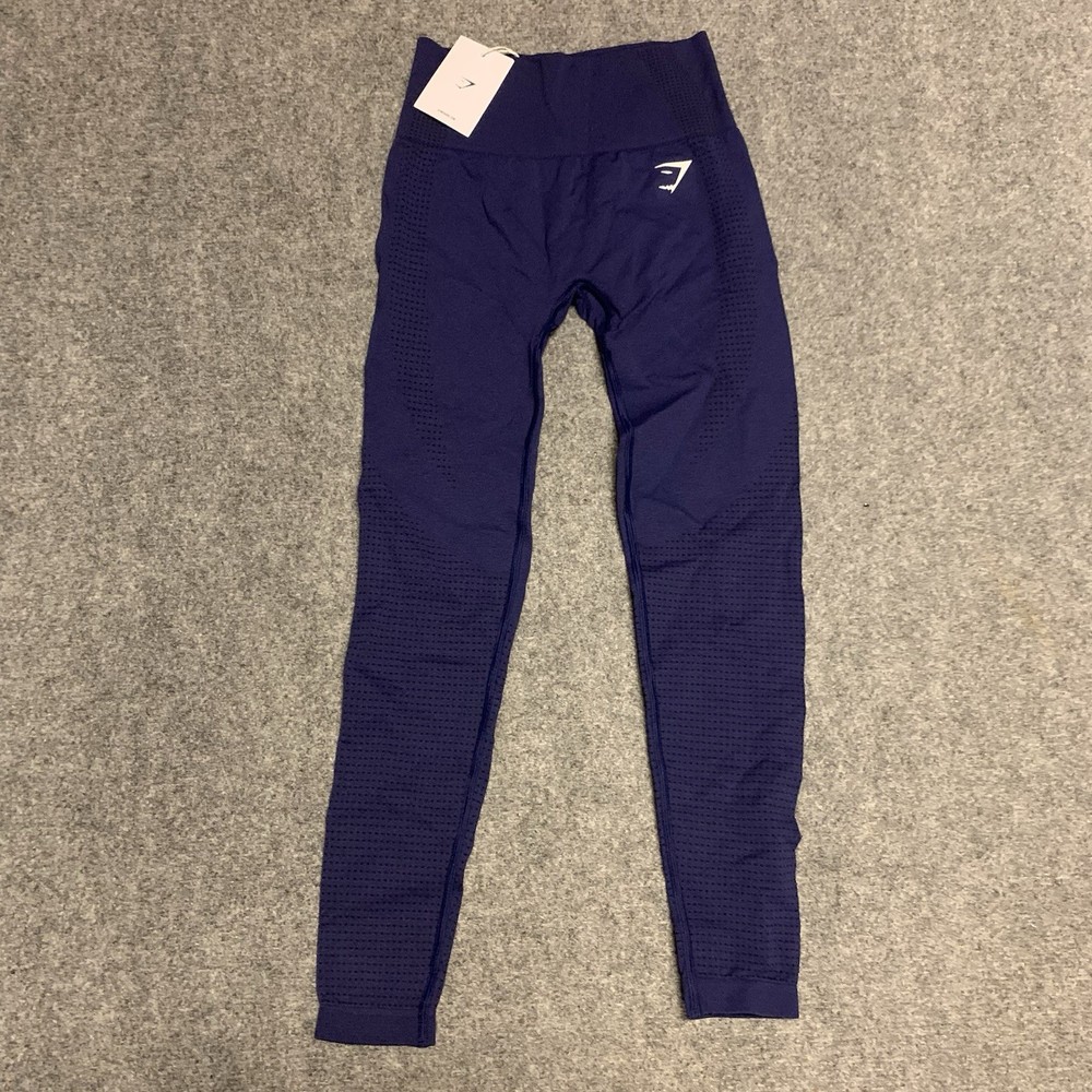 Gymshark Vital Seamless 2.0 Leggings for Women - Small Blue Lift Gym Yoga Workout Pants