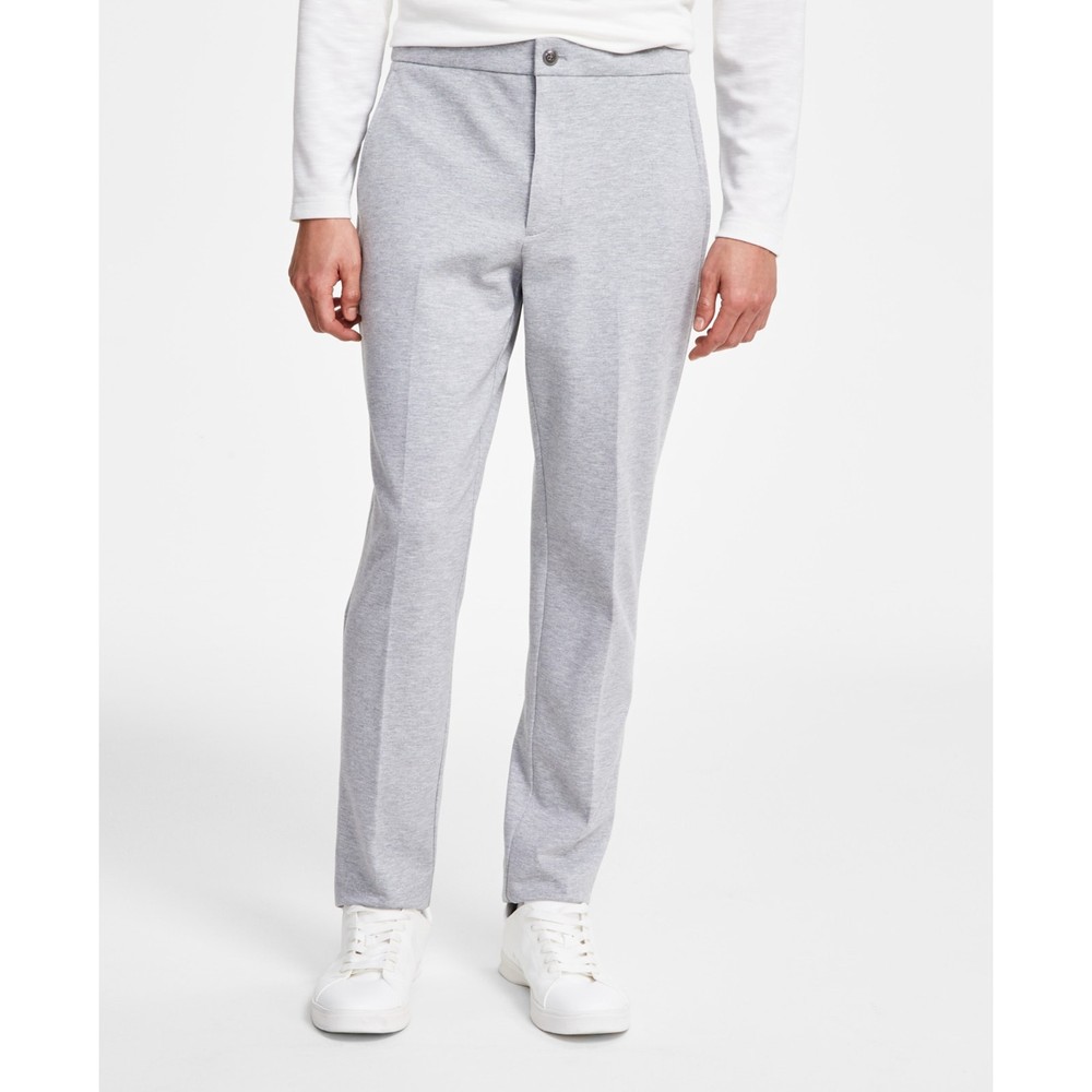 Alfani Men's Heather Gray Stretch Knit Rayon Casual Fit Suit Pants Size 33W 30L
