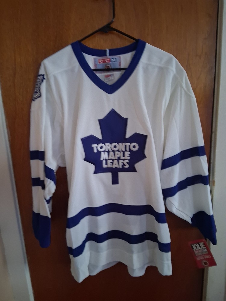 Vintage early 90s new Toronto Maple Leafs Hockey CCM NHL Jersey Mens Sz M