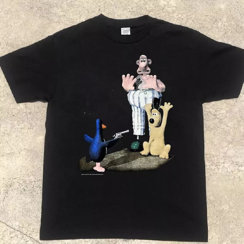 Wallace and Gromit Movie Funny Graphic 1989 Shirt