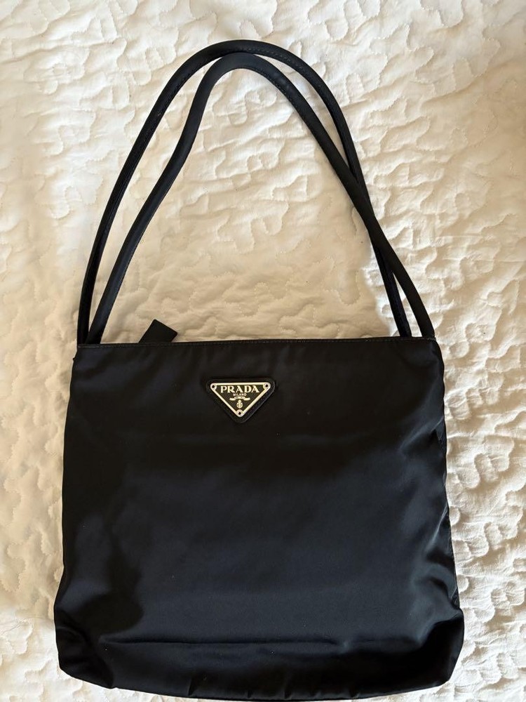 Prada Black Nylon Shoulder Bag Japan Import