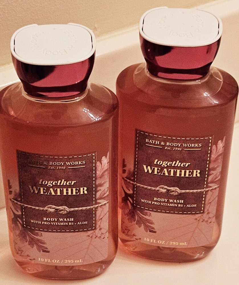 2 Bath & Body Works TOGETHER WEATHER Scented Gel BODY WASH