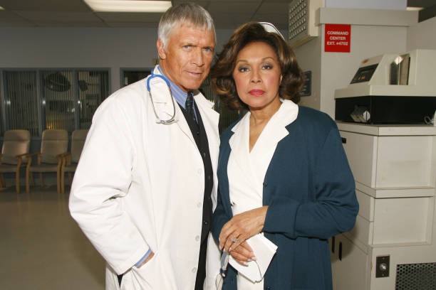 Chad Everett Diahann Carroll at 2006 TV Land Awards Spoof of Grey'- Old Photo