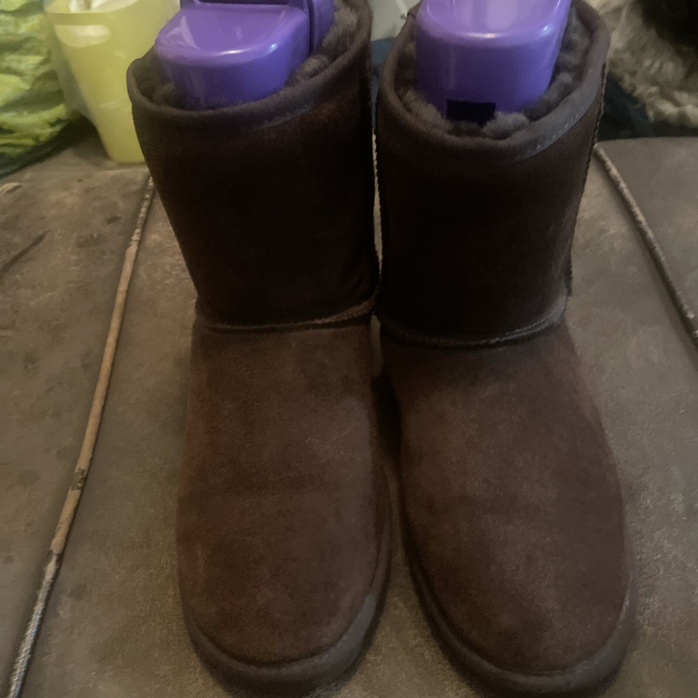 Dream Pairs Women’s Brown Short Faux Fur Boots Size 10