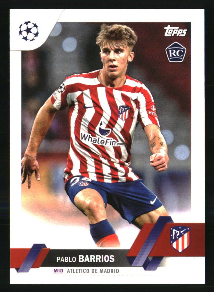 Pablo Barrios 2022-23 Topps UEFA Club Competitions 1st Edition #157 SOCCER Card