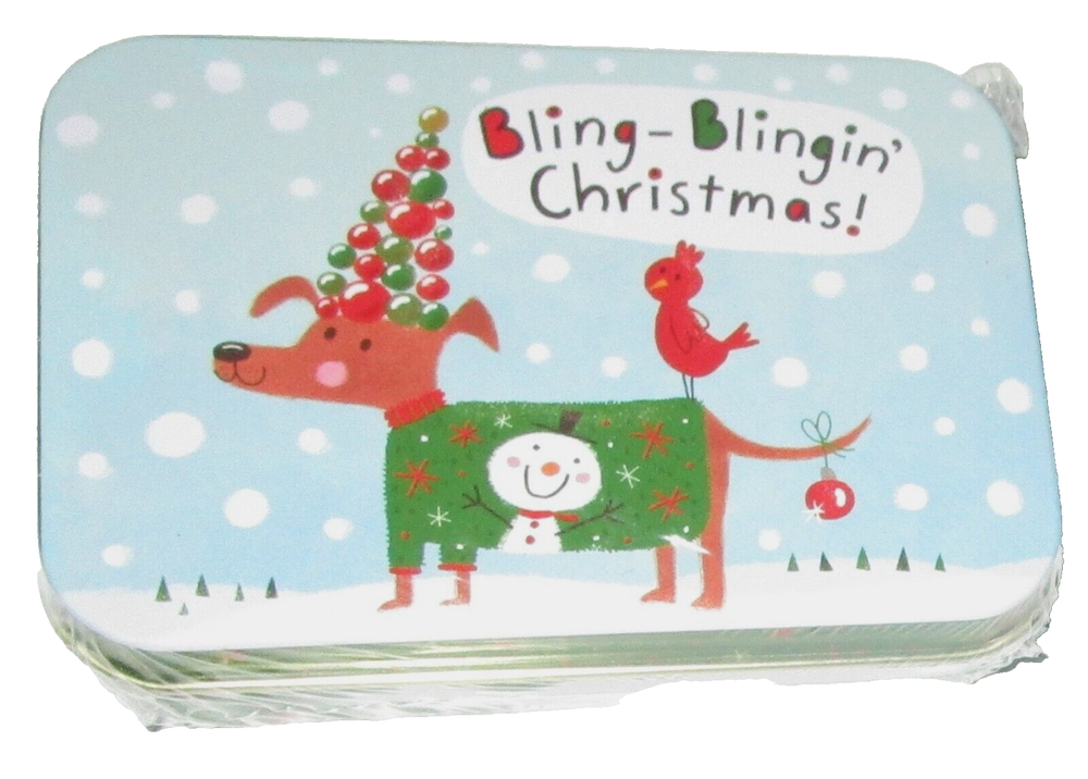Christmas Gift Card Tin ~  BLING-BLINGIN`CHRISTMAS~ 4