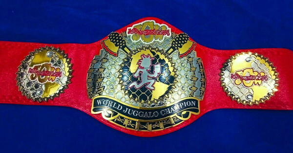 JCW World Juggalo Heavyweight Wrestling Red Strap Championship Belt replica